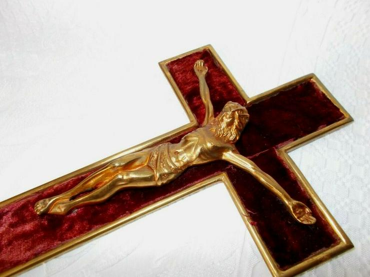 Bild 6: Messing Kruzifix Kreuz