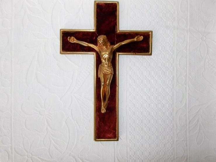 Bild 3: Messing Kruzifix Kreuz