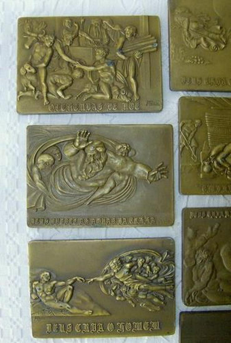 10 Stück Bronze medaillen 1975. Gewicht 2,6 kg. - Weitere - Bild 2