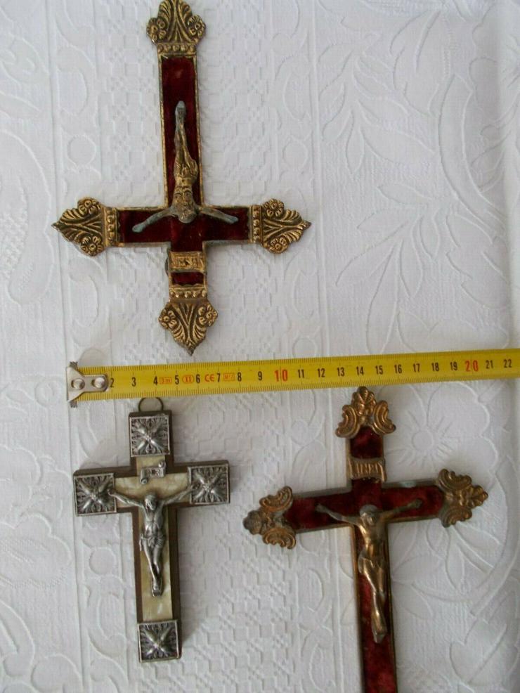 Bild 7: 3 x Jesus Kruzifix Kreuz 