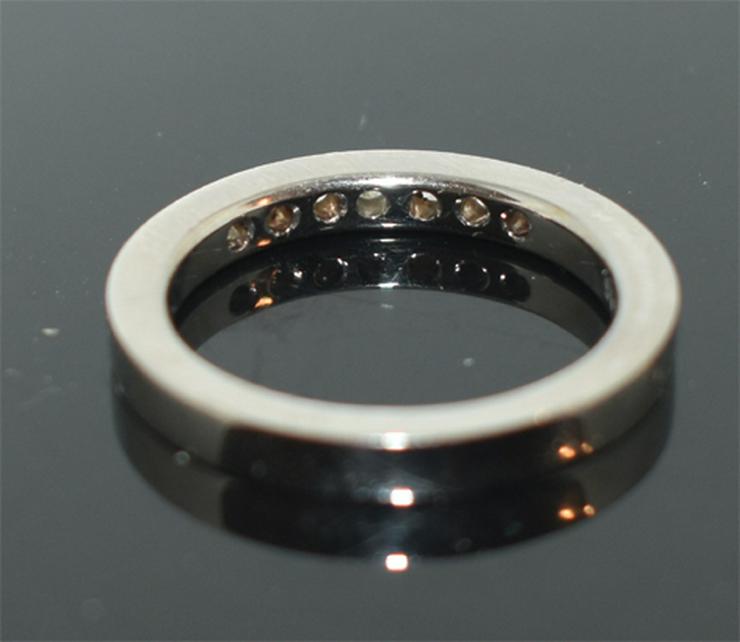Memoire Ring Goldschmiedearbeit in 585er-Weißgold mit Brillanten - Ringe - Bild 3