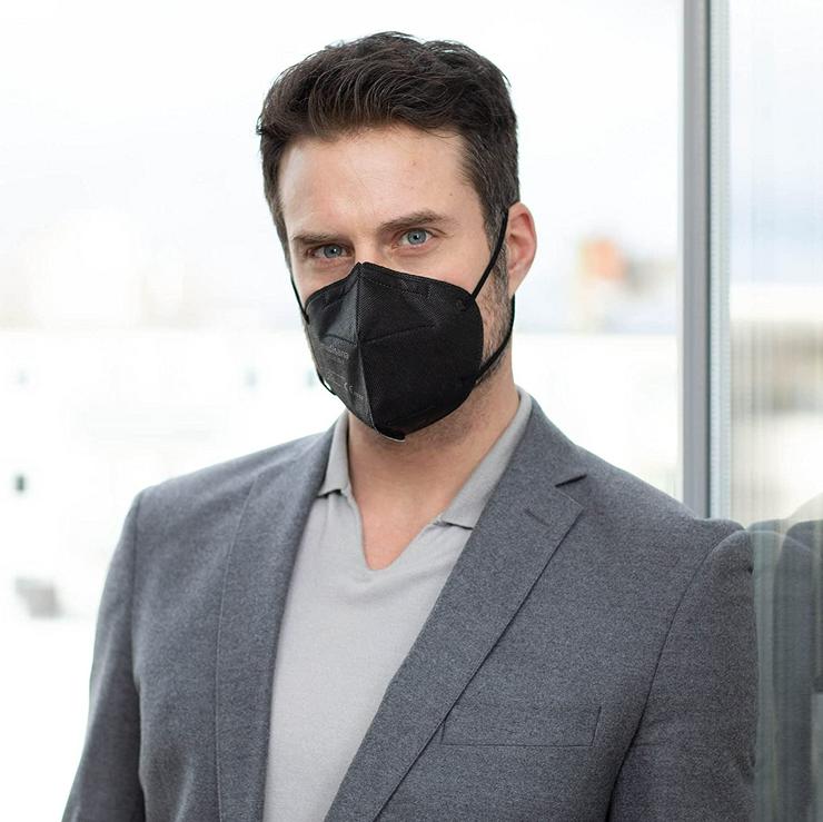 Bild 3: medisana FFP2 Maske 20 Stück in schwarz Atemschutzmasken