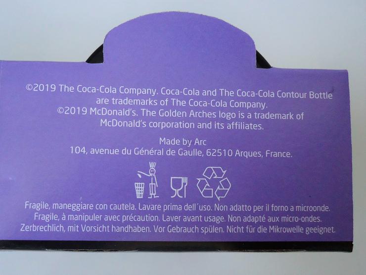 ² NEU ⭐ Mc Donalds SCHWEIZ ❤️ Coca Cola Glas Limited Edition 2019 - Gläser - Bild 2