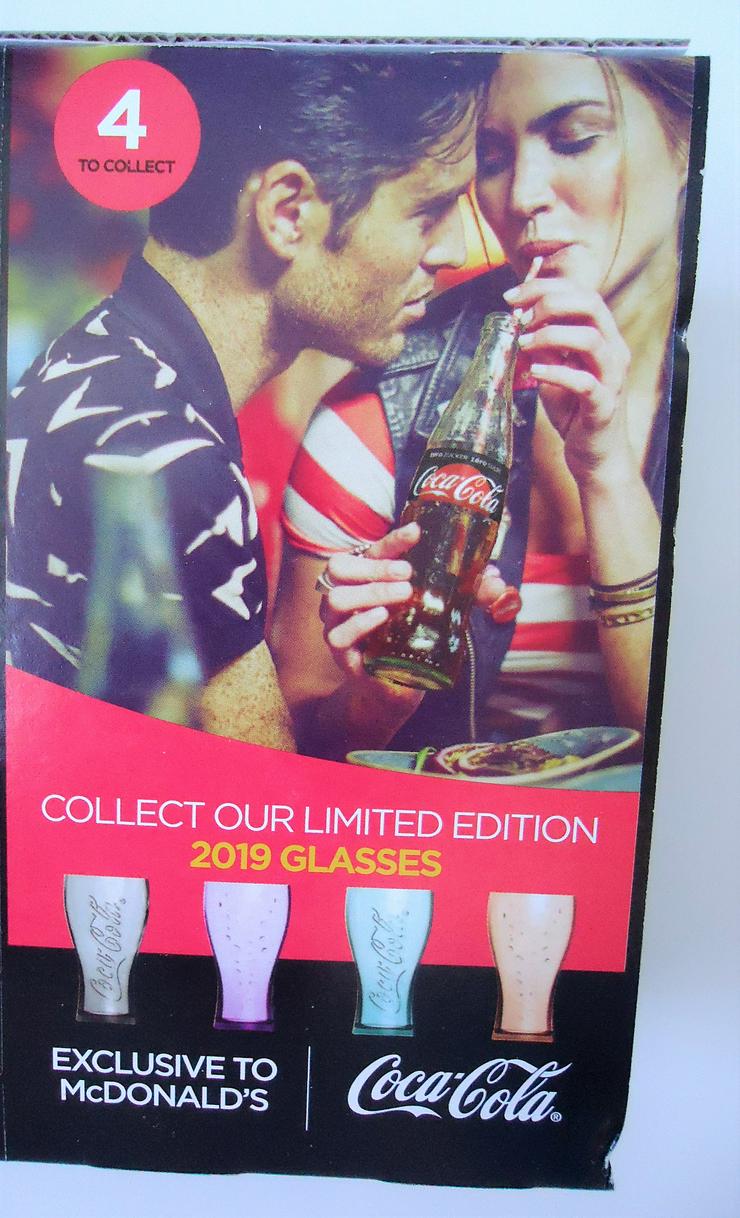 ² NEU ⭐ Mc Donalds SCHWEIZ ❤️ Coca Cola Glas Limited Edition 2019 - Gläser - Bild 3