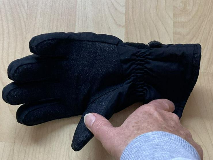 Finger Handschuhe gefüttert Gr. 5 schwarz - NEUWERTIG - Handschuhe - Bild 4