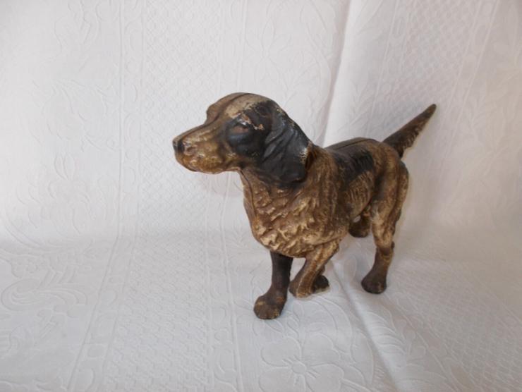 Jagdhund. Hund. Alter Metall Skulptur Figur. Gewicht  3,8 kg. - Figuren - Bild 6