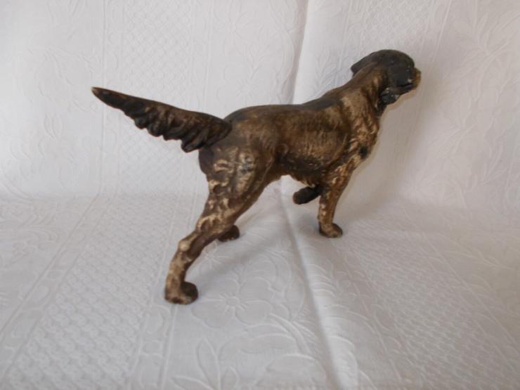 Jagdhund. Hund. Alter Metall Skulptur Figur. Gewicht  3,8 kg. - Figuren - Bild 8