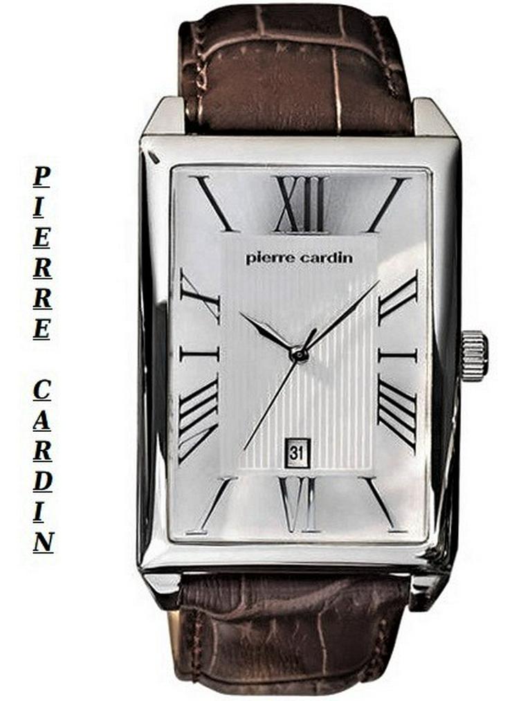 Neue Herren Uhr Pierre Cardin Edelstahl Leder - Herren Armbanduhren - Bild 1