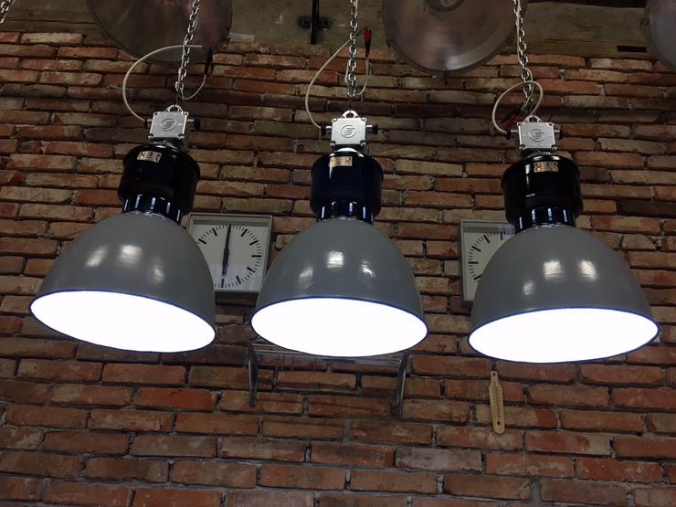Drei stück alte Industrielampen top zustand  - Lampen - Bild 3
