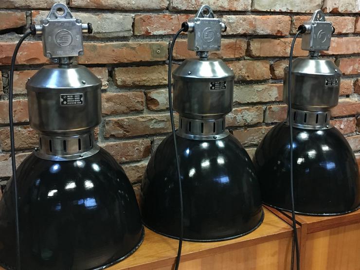 Bild 16: Drei stück Industrielampen alte fabriklampen 