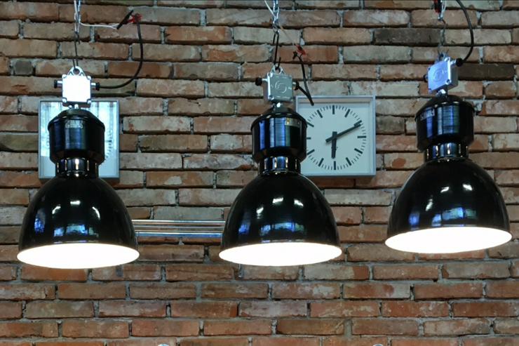 Bild 15: Drei stück alte Industrielampen fabriklampen 