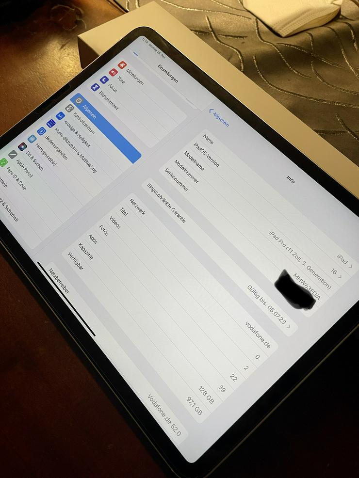 Bild 2: Verkaufe Apple IPad Pro 11 3.Generation 128Gb