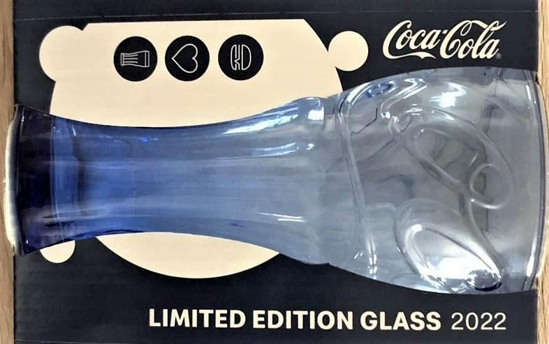 } NEU ⭐ Mc Donalds 1 Glas in Blau SCHWEIZ ❤️ Cola Limited Edition 2022