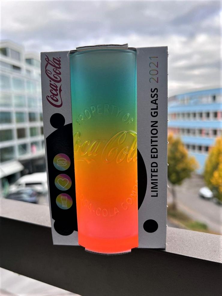 * NEU ⭐ McDonalds CocaCola Glas Regenbogen Rainbow ❤️ SCHWEIZ 2021 - Weitere - Bild 6