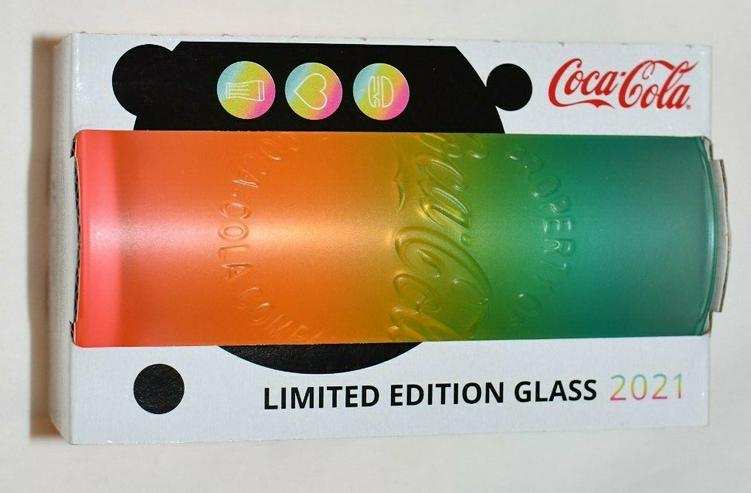 * NEU ⭐ McDonalds CocaCola Glas Regenbogen Rainbow ❤️ SCHWEIZ 2021 - Weitere - Bild 1