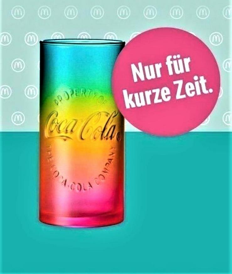 * NEU ⭐ McDonalds CocaCola Glas Regenbogen Rainbow ❤️ SCHWEIZ 2021 - Weitere - Bild 7