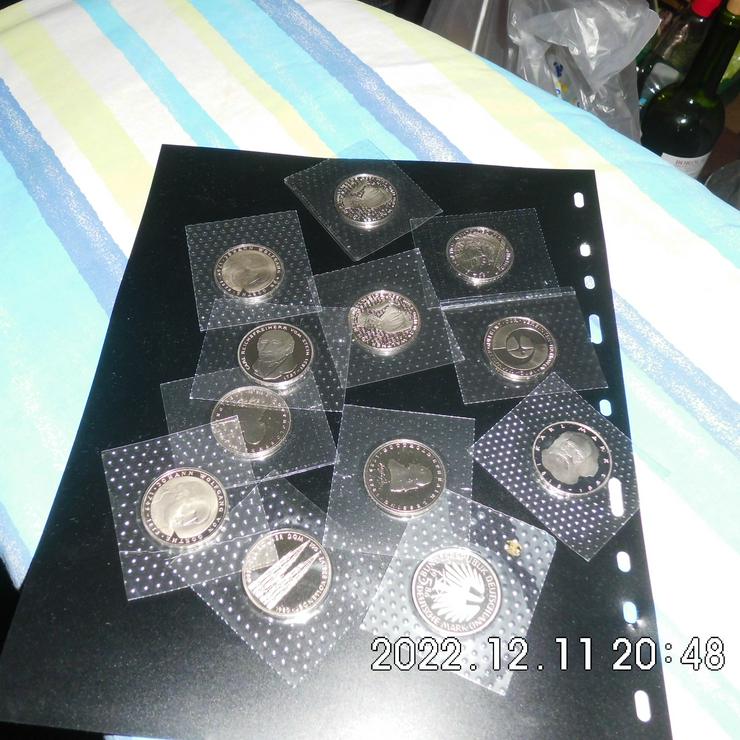 12 Stück 5 DM Münzen PP im Blister