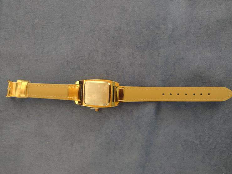 Bild 3: schicke Quarz Damen Armband Uhr, Golddesign -kein Gold- second hand