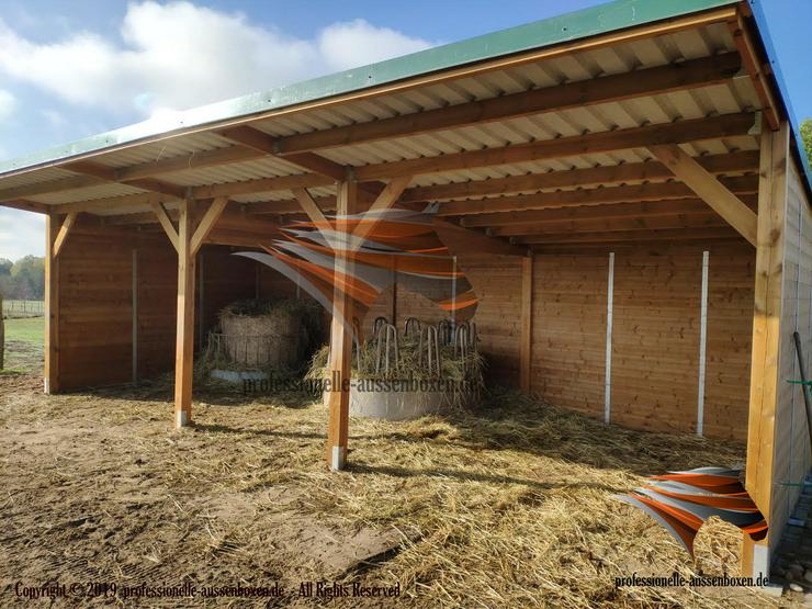 Bild 6: Offenstall für Pferde TOP Pferdeunterstand, Weideunterstand & Weidehütte - Beste Angebote Pferdestall bauen