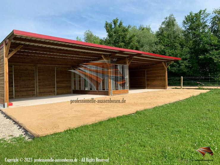 Offenstall für Pferde TOP Pferdeunterstand, Weideunterstand & Weidehütte - Beste Angebote Pferdestall bauen - Einstellplätze - Bild 1