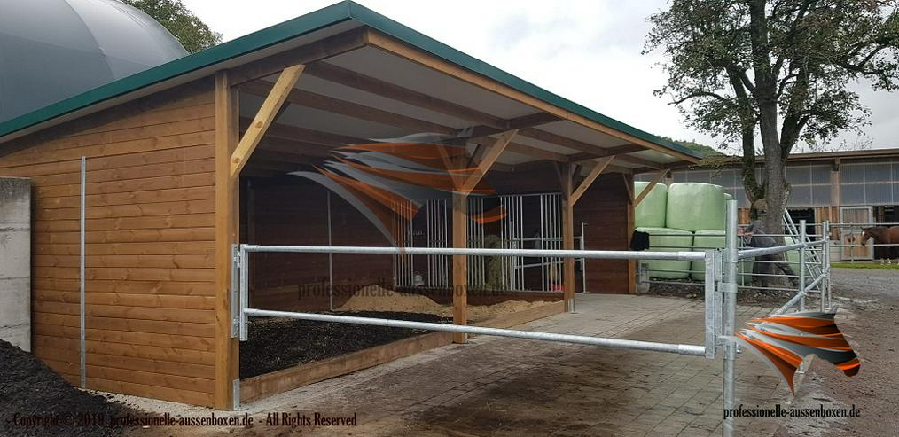 Bild 11: Offenstall für Pferde TOP Pferdeunterstand, Weideunterstand & Weidehütte - Beste Angebote Pferdestall bauen