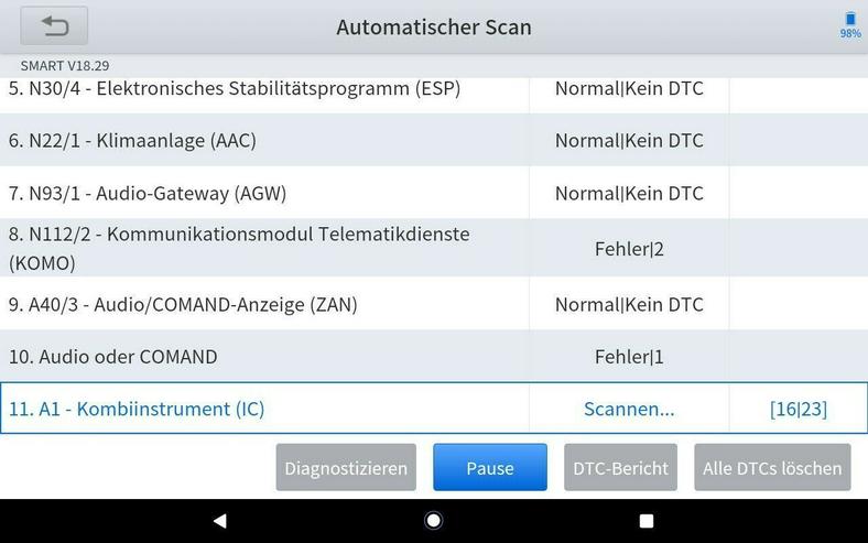 OBD Diagnosegerät Auto Fehlercode Auslesegerät KFZ Tester Alle Systeme OBD2 2023 - Werkzeuge - Bild 4
