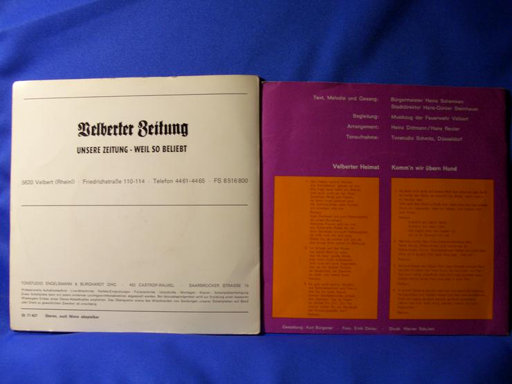  Geschichte der Stadt Velbert   - LPs & Schallplatten - Bild 2