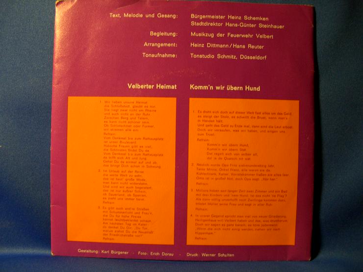  Geschichte der Stadt Velbert   - LPs & Schallplatten - Bild 9