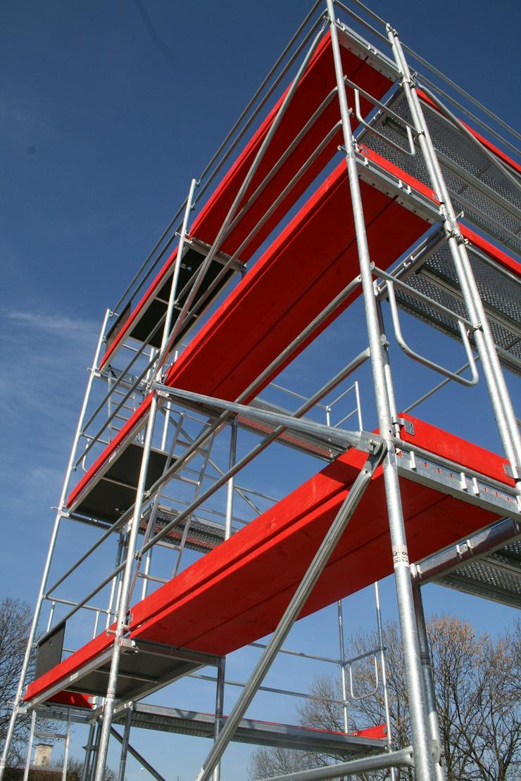 178m² NEUES Gerüst 21x8,5m komplett Fassadengerüst Stahlgerüst - Leitern & Gerüste - Bild 9