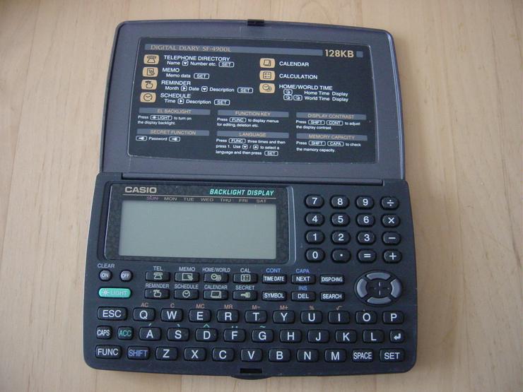 Bild 3: Taschenrechner Datenbank Casio SF 4900 Digital Diary 128 KB