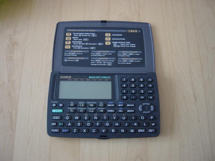 Bild 2: Taschenrechner Datenbank Casio SF 4900 Digital Diary 128 KB