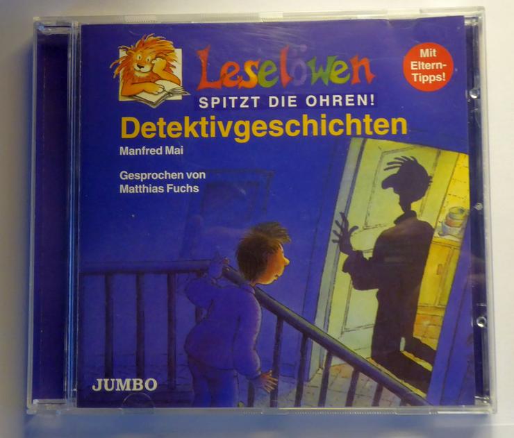 Bild 1: Leselöwen Audio Hörspiel-CD  mit Detektivgeschichten.