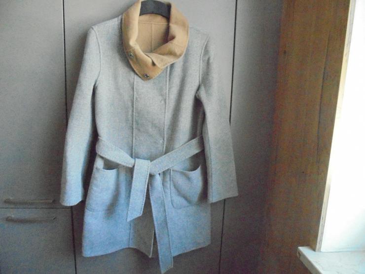 Damen Winterjacke Longjacke grau Gr. M/L