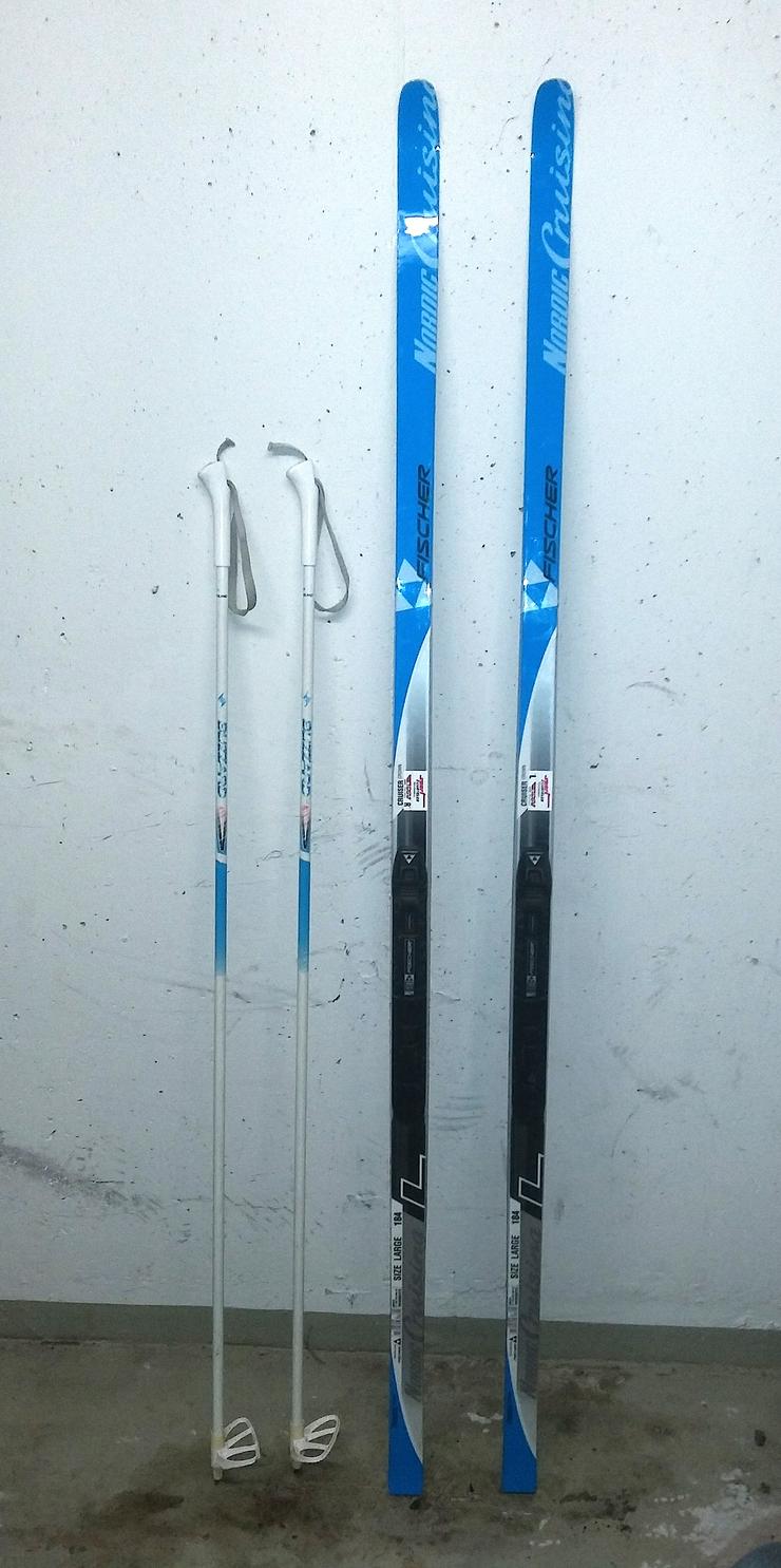 FISCHER Langlauf Nordic Crusing 184 cm + FISCHER Bindung + Stöcke