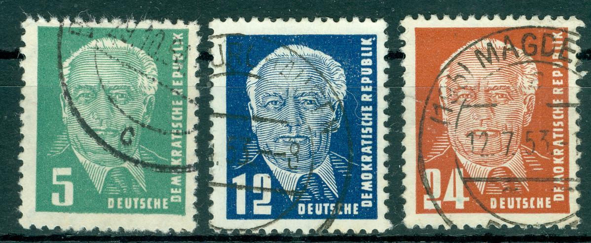 Bild 2: DDR gestempelt kleines Lot Nr. 297 und Nr. 322 - 324 mit Original Poststempel wie auf den Bildern zu sehen.