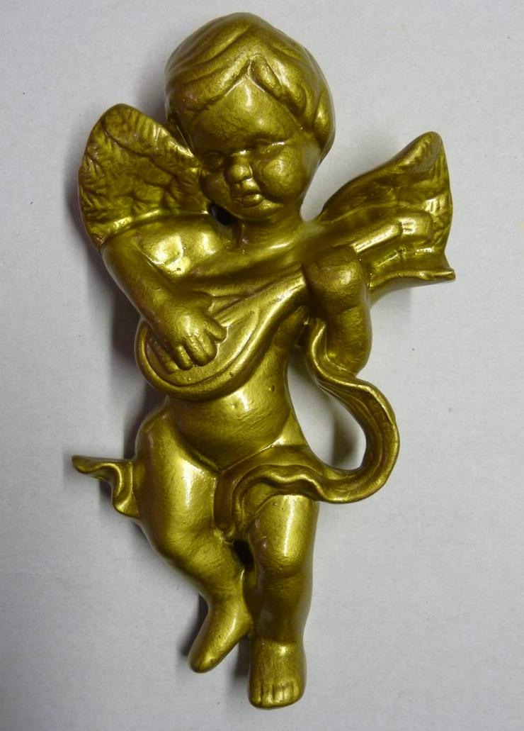 Büste Engel mit Harfe, Keramik  Größe 23 x 13 cm