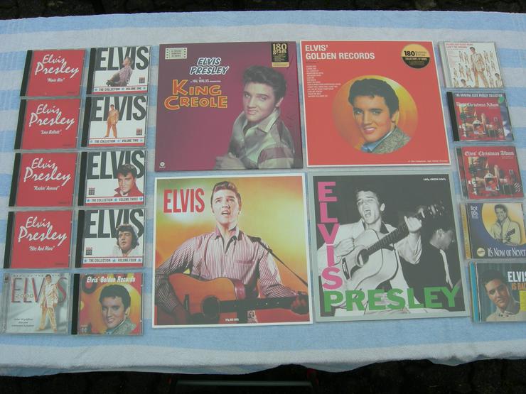 Bild 1: Elvis Presley Vinyl-LPs und CDs in Bestzustand