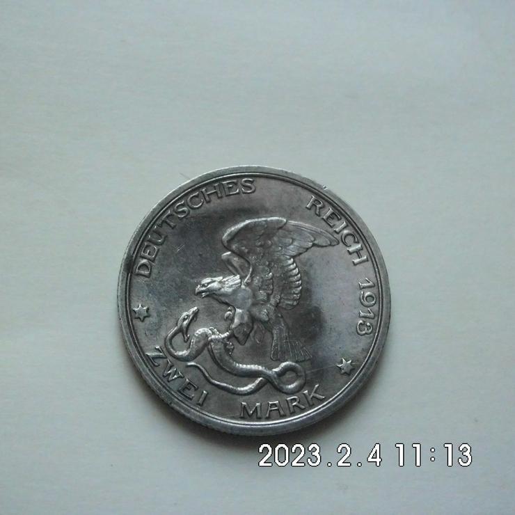 Bild 2: 2 Reichsmark Preußen 1913 A