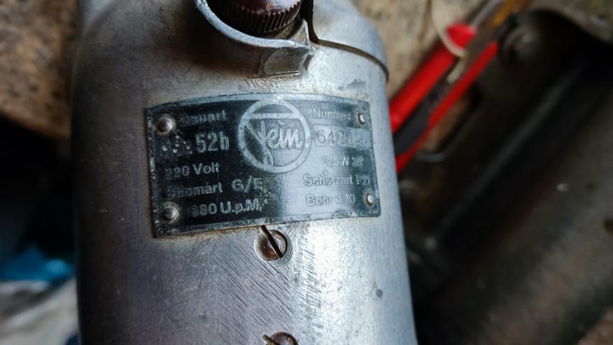 Bild 4: Sehr alte Fein-Bohrmaschine ,Typ Asz52b , Bj. ca.1936-1940