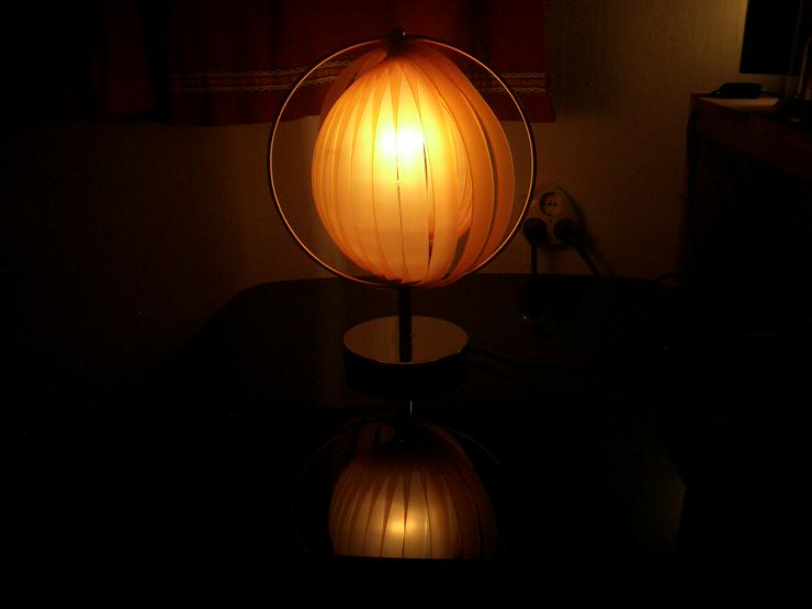 Mid Century Lampe Moon Lamp Panton Style Mondlampe orange - Tischleuchten - Bild 3