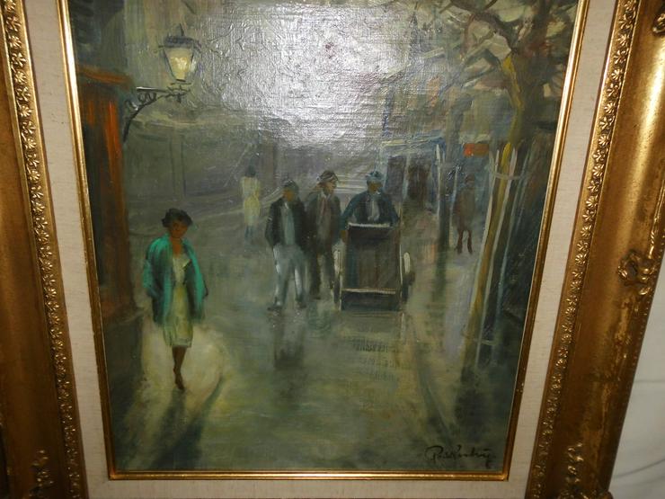 Ölgemälde von Paul Kastrup 1910 - 1987 signiert Paris bei Nacht - Gemälde & Zeichnungen - Bild 1