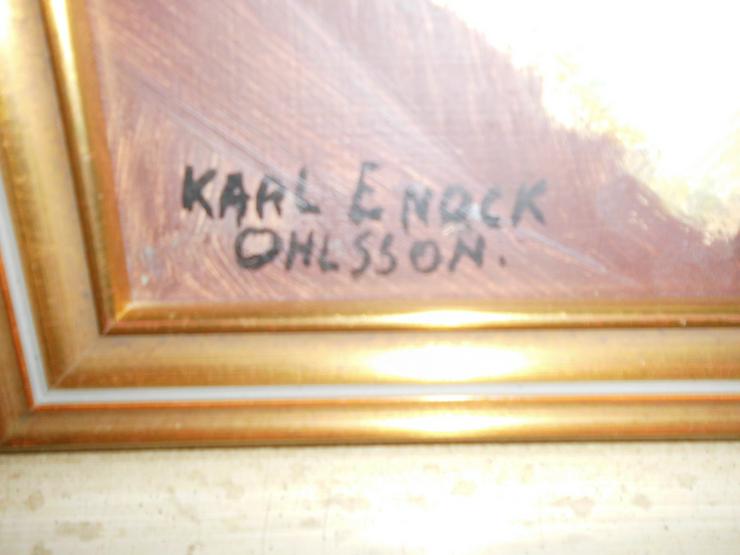 Bild 2: Ölgemälde von Karl Enock Ohlsson 1889 - 1958 signiert Top Zustand