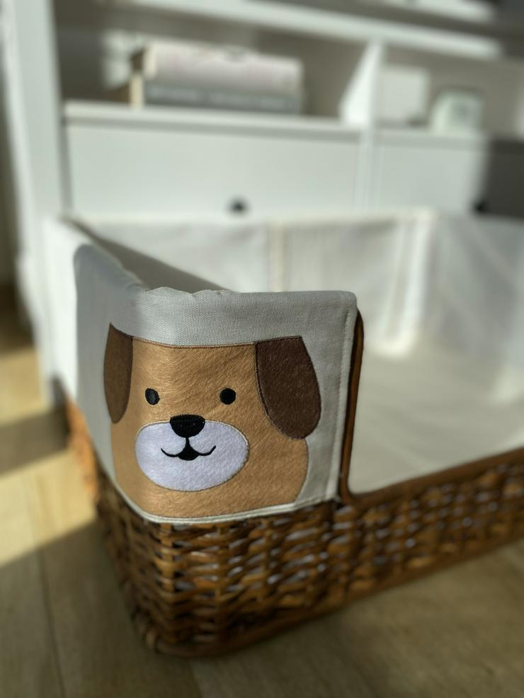 mittelgroßes Rattan Hundebett / Hundekorb / Dog Bed / Dog Basket - Körbe, Betten & Decken - Bild 5