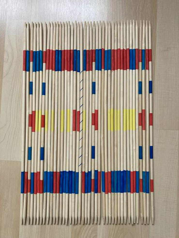 Bild 4: Riesen Mikado Holzstäbe v. Playland 50 cm, 41 St. - UNBENUTZT