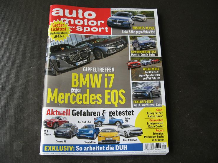 Bild 13: Zeitschriften Auto Motor und Sport, Konvolut 13 Exemplare 2022/23