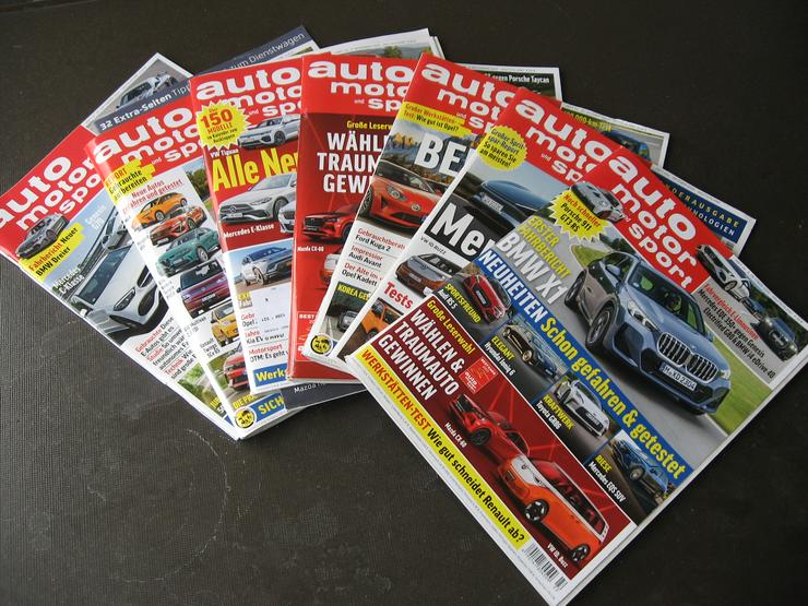 Bild 1: Zeitschriften Auto Motor und Sport, Konvolut 13 Exemplare 2022/23