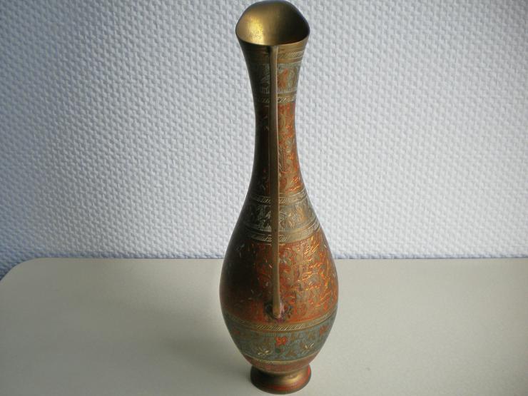 Messing/Rotguss-Vase,Handarbeit,Indien,Alt,1938? - Weitere - Bild 5