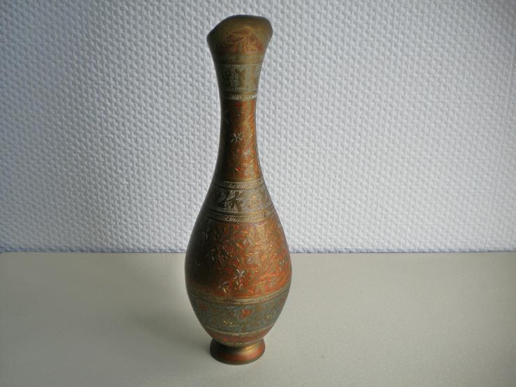 Bild 7: Messing/Rotguss-Vase,Handarbeit,Indien,Alt,1938?
