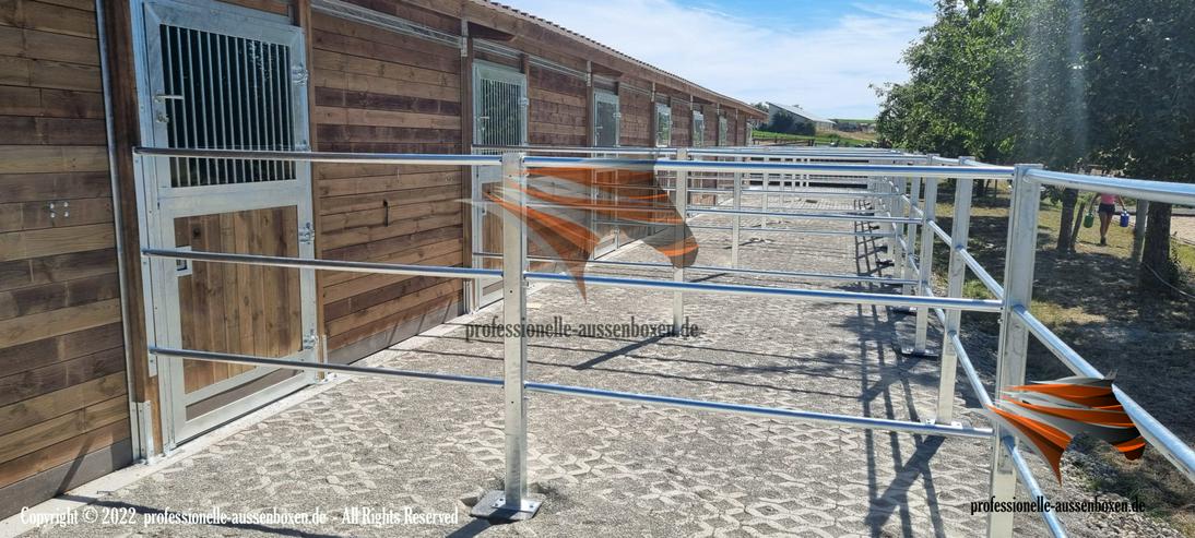 Bild 13: Paddockbau & Pferdezäune - Koppel, Reitplatz, Weide & Metallzäune - Top Pferdestall, Stallbau und Paddock