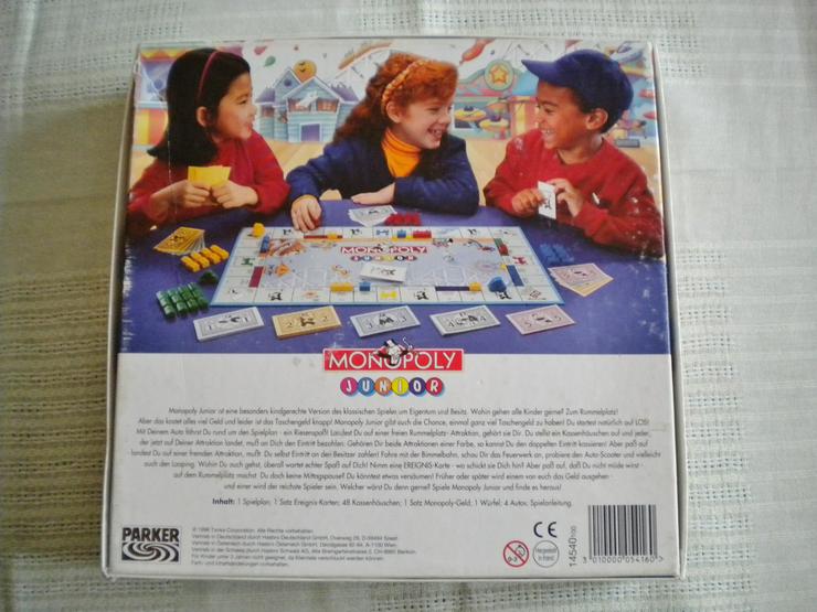 Parker-Monopoly-Junior von 1996 - Brettspiele & Kartenspiele - Bild 2